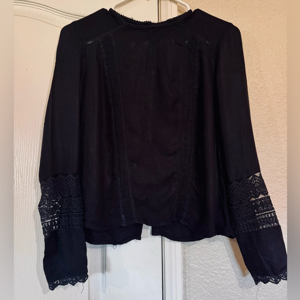 Bershka Women’s long sleeve, back button up blouse